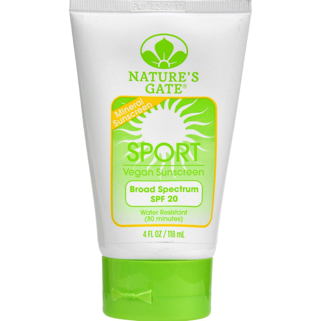 Nature's Gate Mineral Sportblock With Spf 20 - 4 Oz