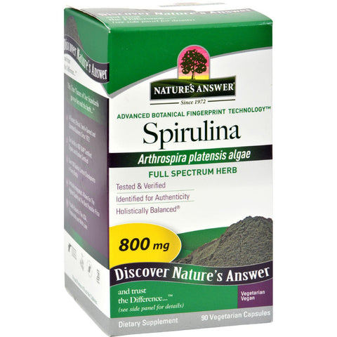 Nature's Answer Spirulina - 90 Capsules
