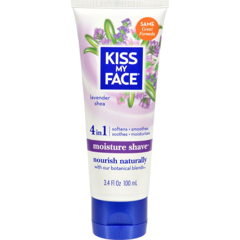 Kiss My Face Moisture Shave Lavender And Shea - 3.4 Fl Oz