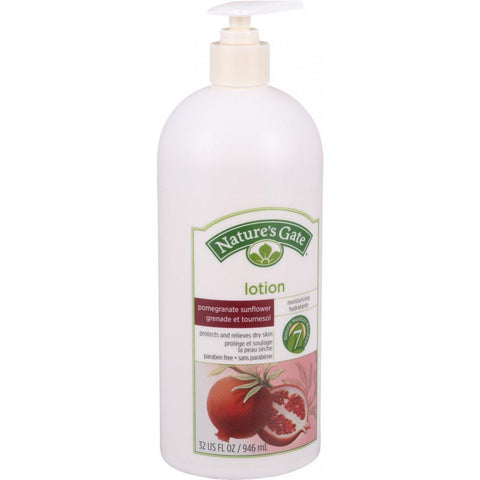 Nature's Gate Moisturizing Lotion - Pomegranate And Sunflower - 32 Oz