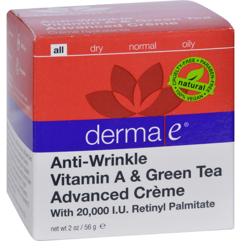 Derma E Retinol Vitamin A And Green Tea Wrinkle Treatment Creme - 2 Oz