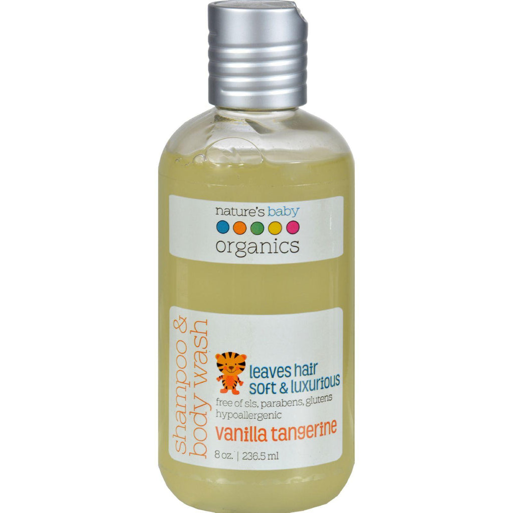 Nature's Baby Organics Shampoo And Body Wash Vanilla Tangerine - 8 Fl Oz