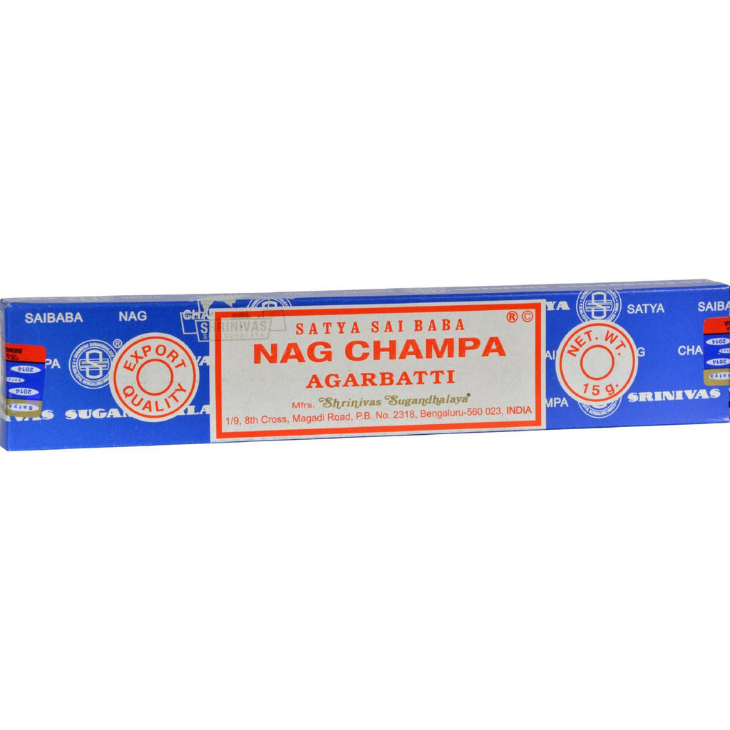 Sai Baba Nag Champa Agarbatti Incense - 15 G - Case Of 12