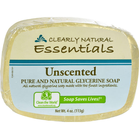 Clearly Natural Glycerine Bar Soap Unscented - 4 Oz