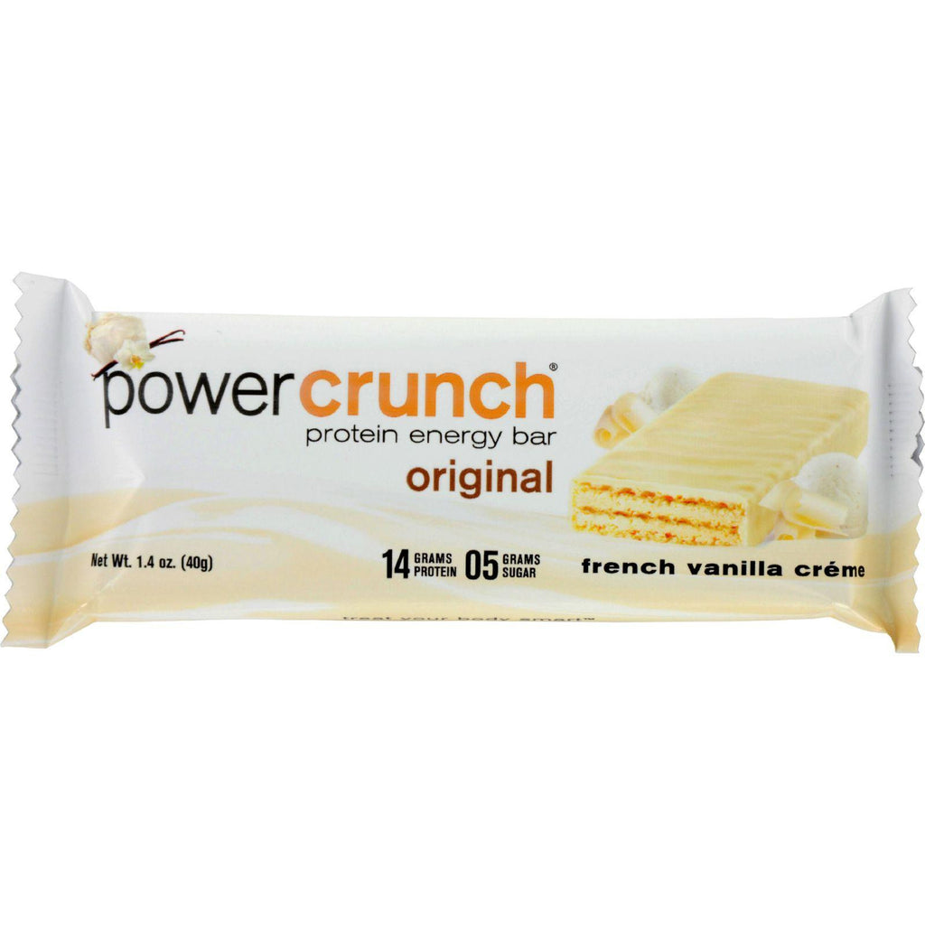 Power Crunch Bar - French Vanilla Cream - Case Of 12 - 1.4 Oz