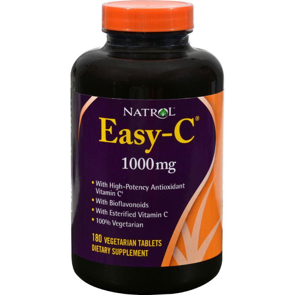 Natrol Easy-c With Bioflavonoids - 1000 Mg - 180 Vegetarian Tablets