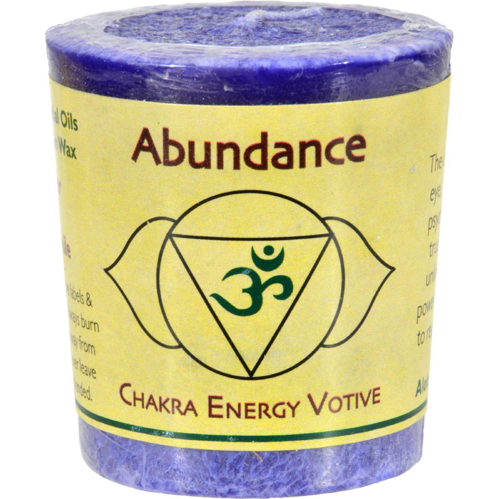 Aloha Bay Chakra Votive Candle - Abundance - Case Of 12 - 2 Oz