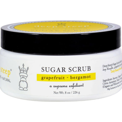 Deep Steep Sugar Scrub - Grapefruit Bergamot - 8 Oz