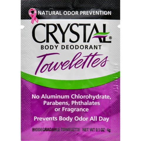 Crystal Deodorant Solo Towlette Display Case - Case Of 48 - .1 Oz