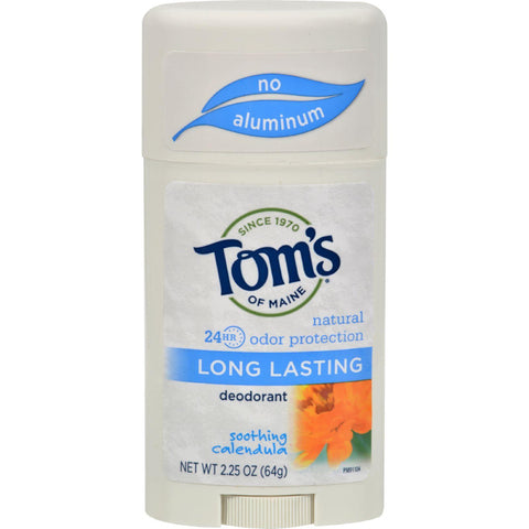 Tom's Of Maine Natural Long-lasting Deodorant Stick Calendula - 2.25 Oz - Case Of 6