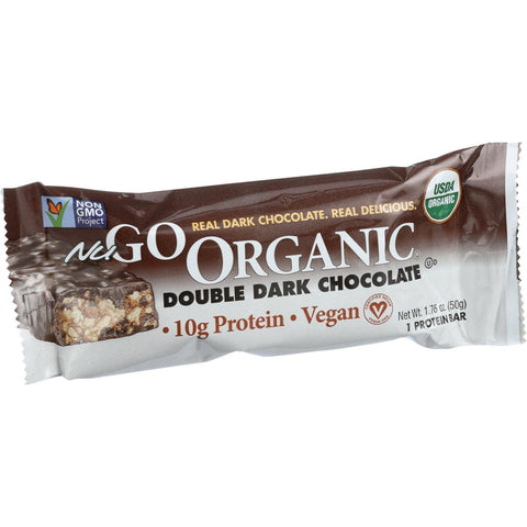 Nugo Nutrition Bar - Organic Double Dark Chocolate - 1.76 Oz - Case Of 12