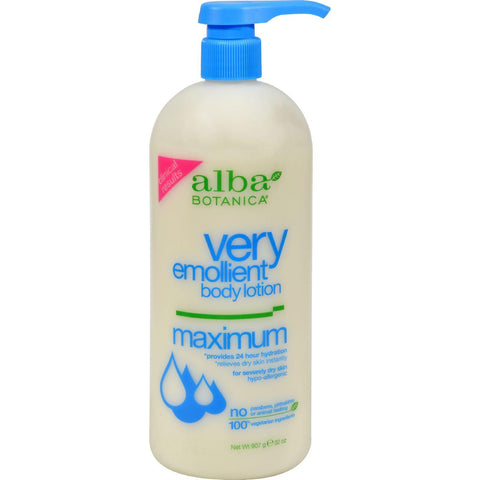 Alba Botanica Very Emollient Body Lotion Maximum - 32 Oz