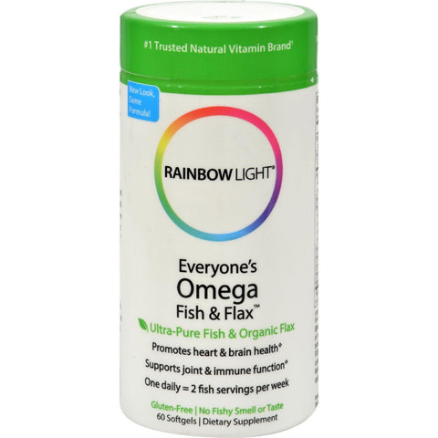 Rainbow Light Everyone's Omega Fish And Flax Oil - 60 Softgels