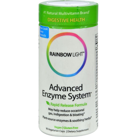 Rainbow Light Advanced Enzyme System - 90 Vegetarian Capsules