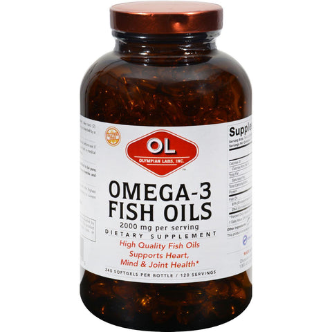 Olympian Labs Omega-3 Fish Oils - 1 G - 240 Softgels