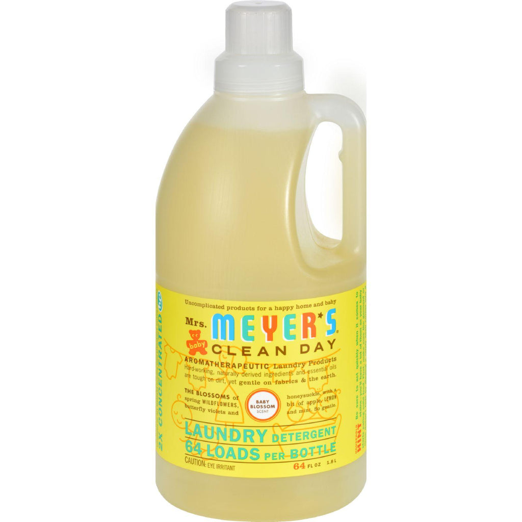 Mrs. Meyer's 2x Laundry Detergent - Baby Blossom - Case Of 6 - 64 Oz