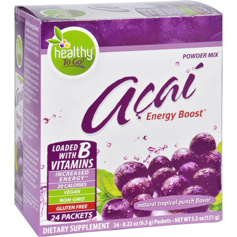 To Go Brands Acai Natural Energy Boost Powder - 24 Packets