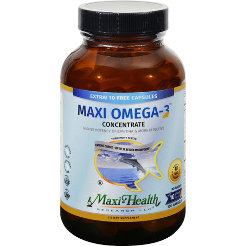 Maxi Health Maxi Omega 3 Concentrate - 90 Maxigels