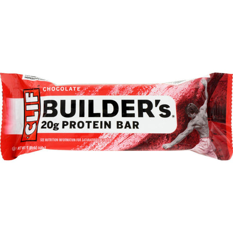 Clif Bar Builder Bar - Chocolate - Case Of 12 - 2.4 Oz