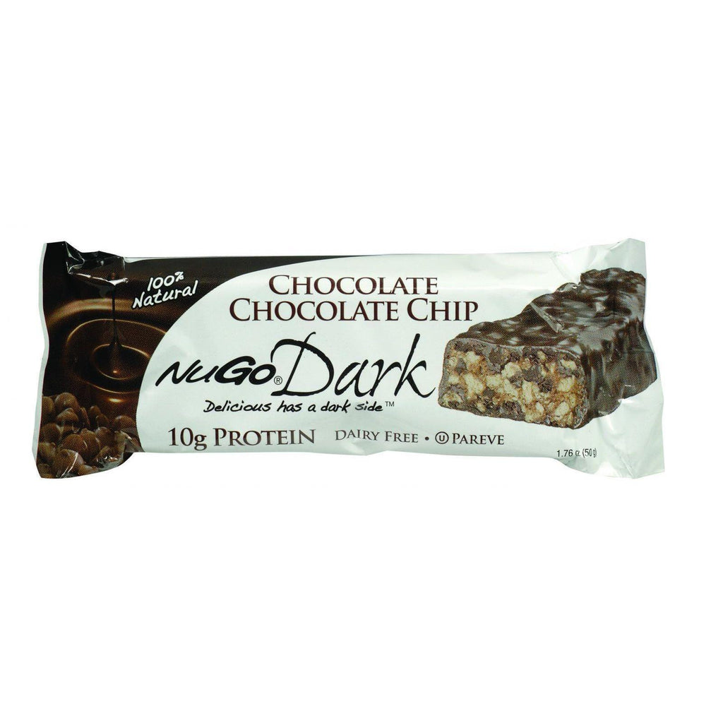 Nugo Nutrition Bar - Dark - Chocolate Chocolate Chip - 50 G - Case Of 12