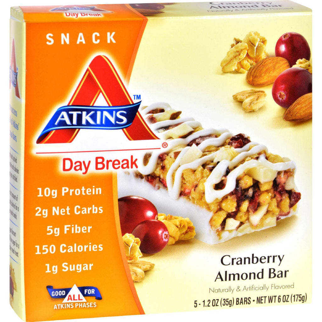 Atkins Day Break Bar Cranberry Almond - 5 Bars