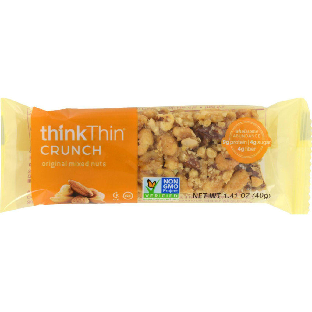 Think Products Thinkthin Protein Nut Bar - Original Roasted Almond - Case Of 10 - 1.41 Oz