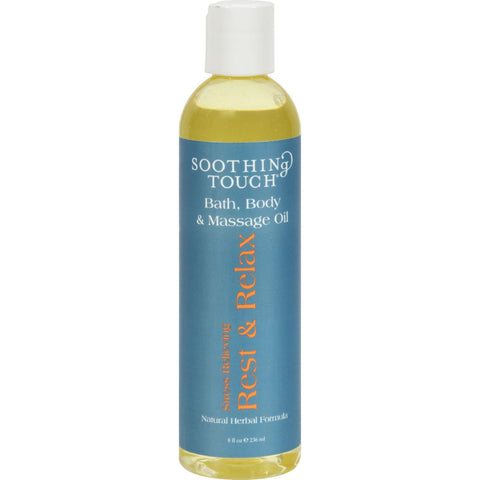 Soothing Touch Bath And Body Oil - Rest-relax - 8 Oz