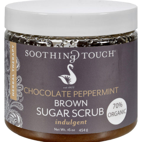 Soothing Touch Brown Sugar Scrub - Chocolate-peppermint - 16 Oz