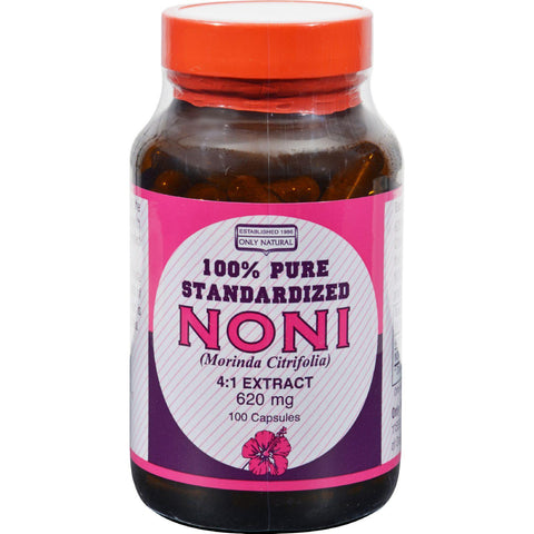 Only Natural Pure Standardized Noni - 620 Mg - 100 Capsules