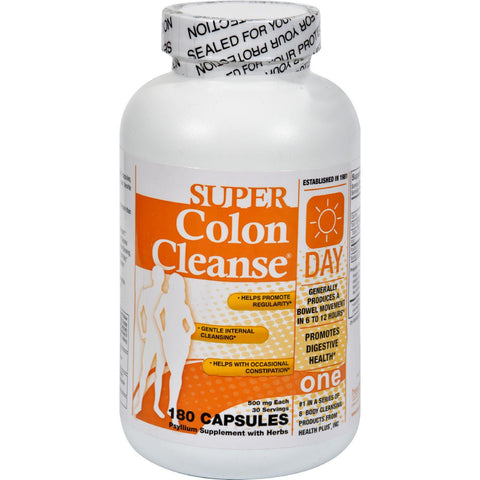 Health Plus Super Colon Cleanse Day Formula - 180 Capsules