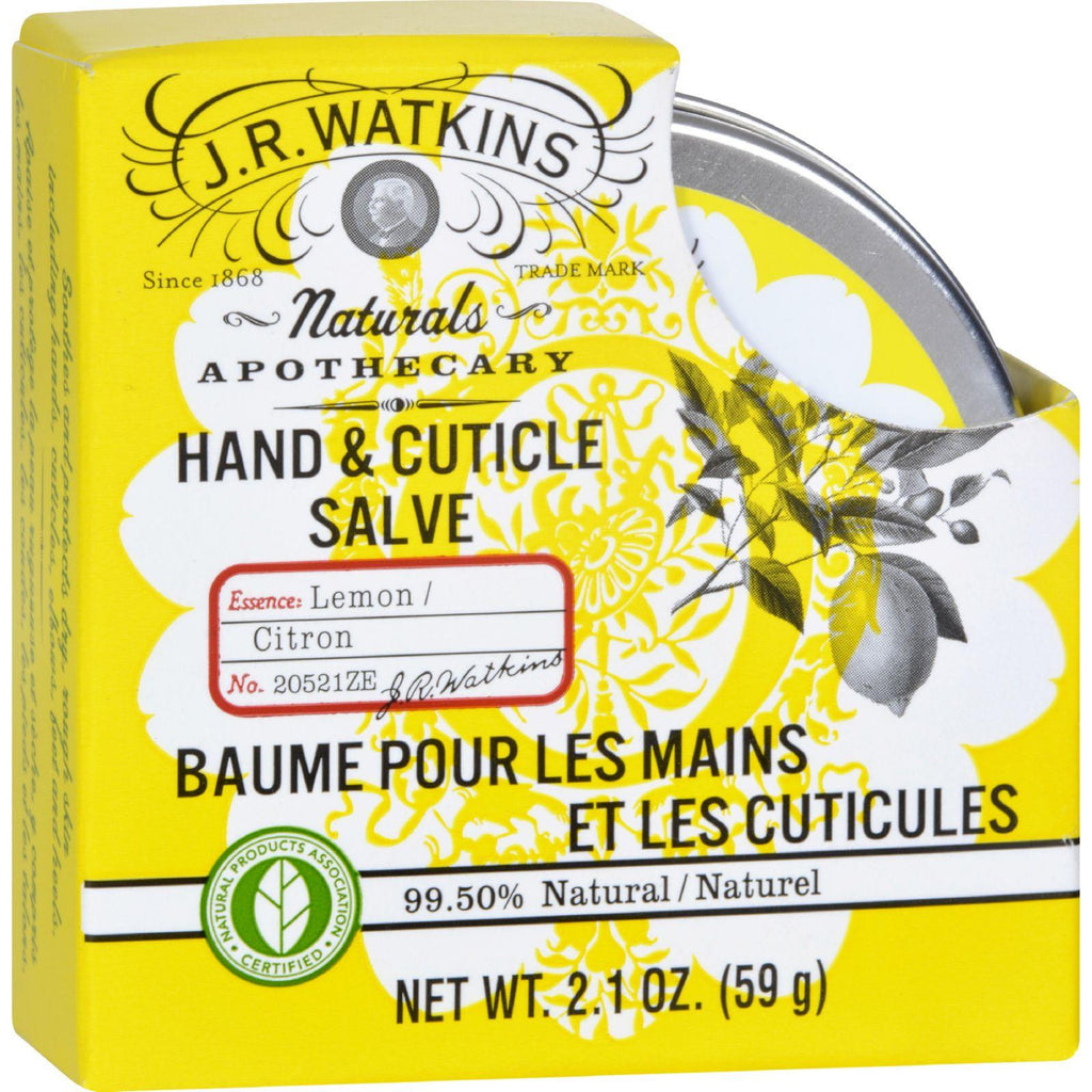 J.r. Watkins Hand And Cuticle Salve - Lemon - 2.1 Oz