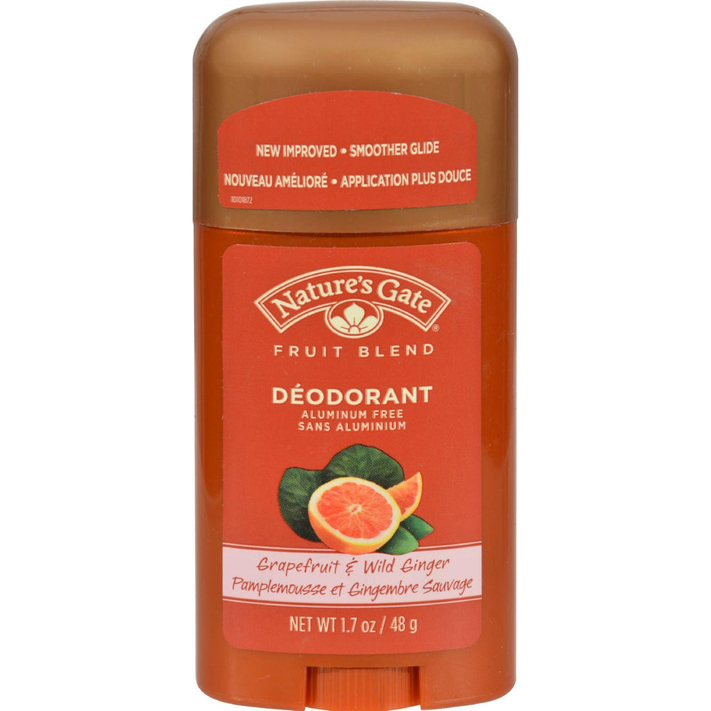 Nature's Gate Organics Deodorant Stick Grapefruit And Wild Ginger - 1.7 Oz