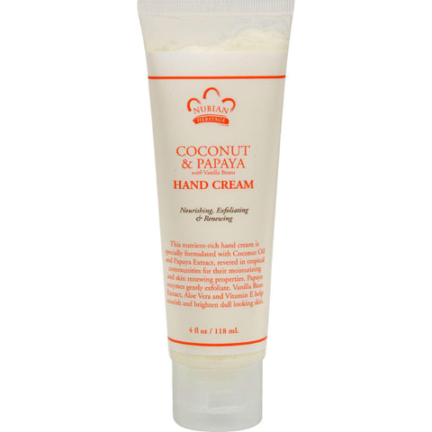 Nubian Heritage Hand Cream Coconut And Papaya - 4 Oz