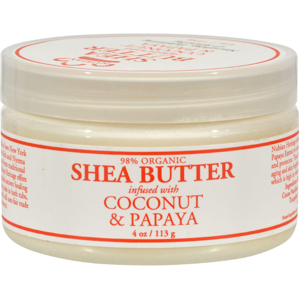 Nubian Heritage Shea Butter Infused With Coconut And Papaya - 4 Oz