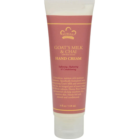 Nubian Heritage Hand Cream Goat's Milk And Chai - 4 Fl Oz