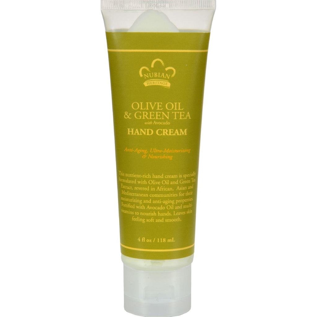 Nubian Heritage Hand Cream Olive And Green Tea - 4 Oz