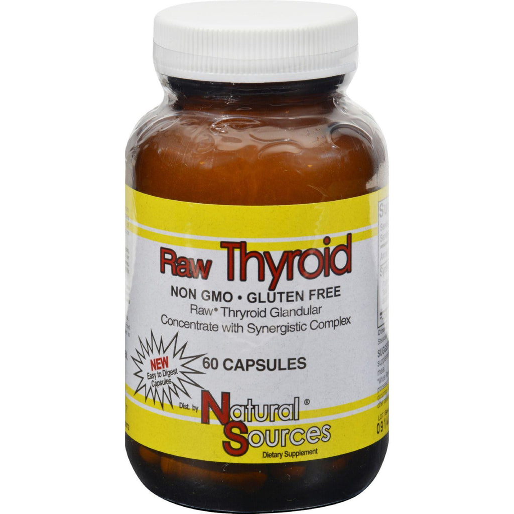 Natural Sources Raw Thyroid - 60 Tablets