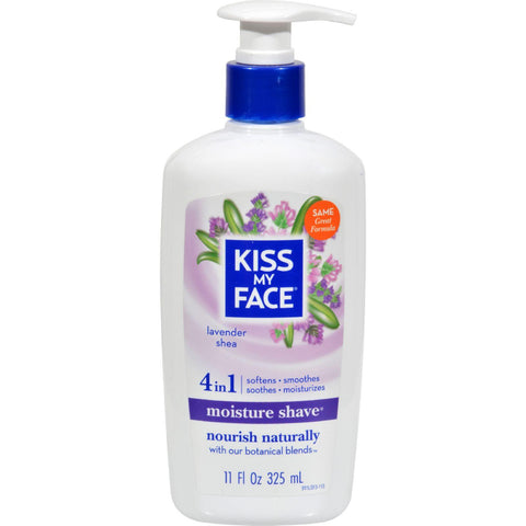 Kiss My Face Moisture Shave Lavender Shea - 11 Fl Oz