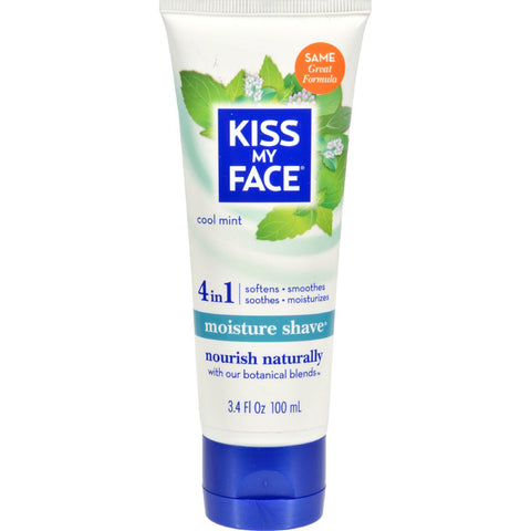 Kiss My Face Moisture Shave Cool Mint - 3.4 Fl Oz