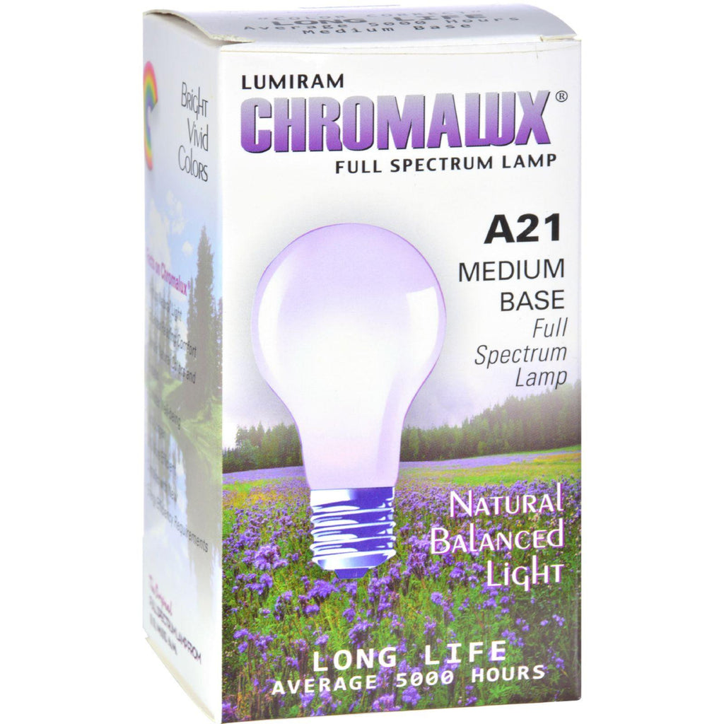 Chromalux Lumiram Full Spectrum A21 75w Clear Light Bulb