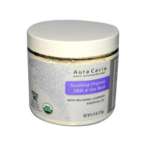 Aura Cacia Relaxing Lavender Milk And Oat Bath Organic - 9.75 Oz