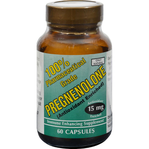 Only Natural Pregnenolone - 15 Mg - 60 Capsules