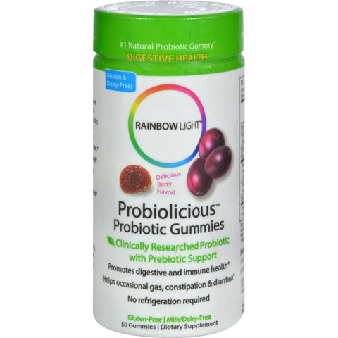 Rainbow Light Probiolicious Gummies Natural Cranberry - 50 Gummies