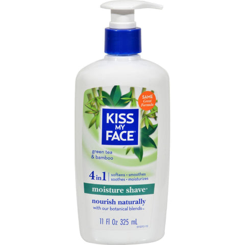 Kiss My Face Moisture Shave Green Tea And Bamboo - 11 Fl Oz