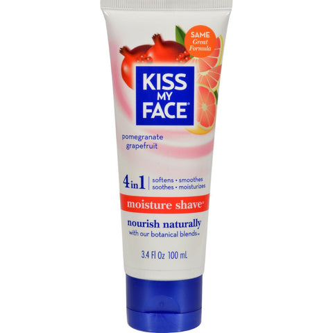 Kiss My Face Moisture Shave Pomegranate Grapefruit - 3.4 Fl Oz