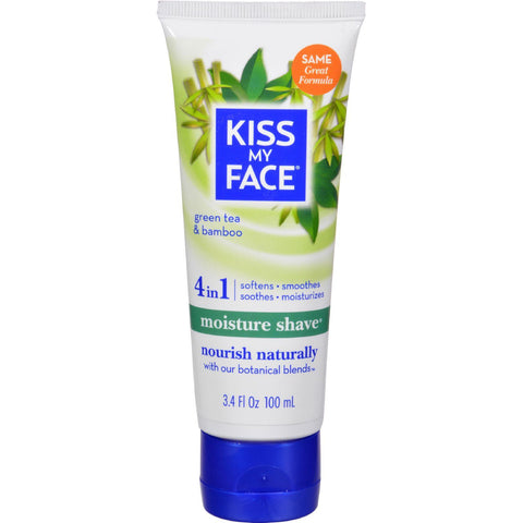 Kiss My Face Moisture Shave Green Tea And Bamboo - 3.4 Fl Oz