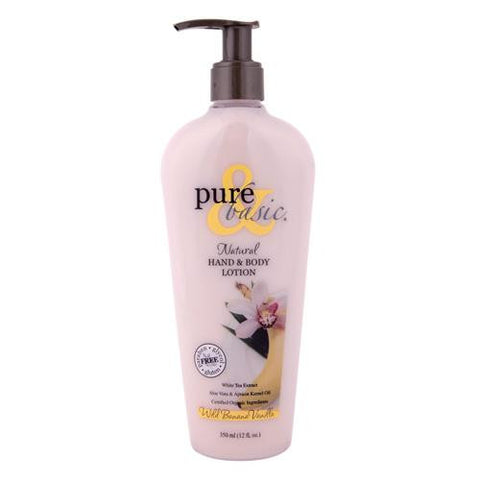 Pure And Basic Natural Hand And Body Lotion Wild Banana Vanilla - 12 Fl Oz