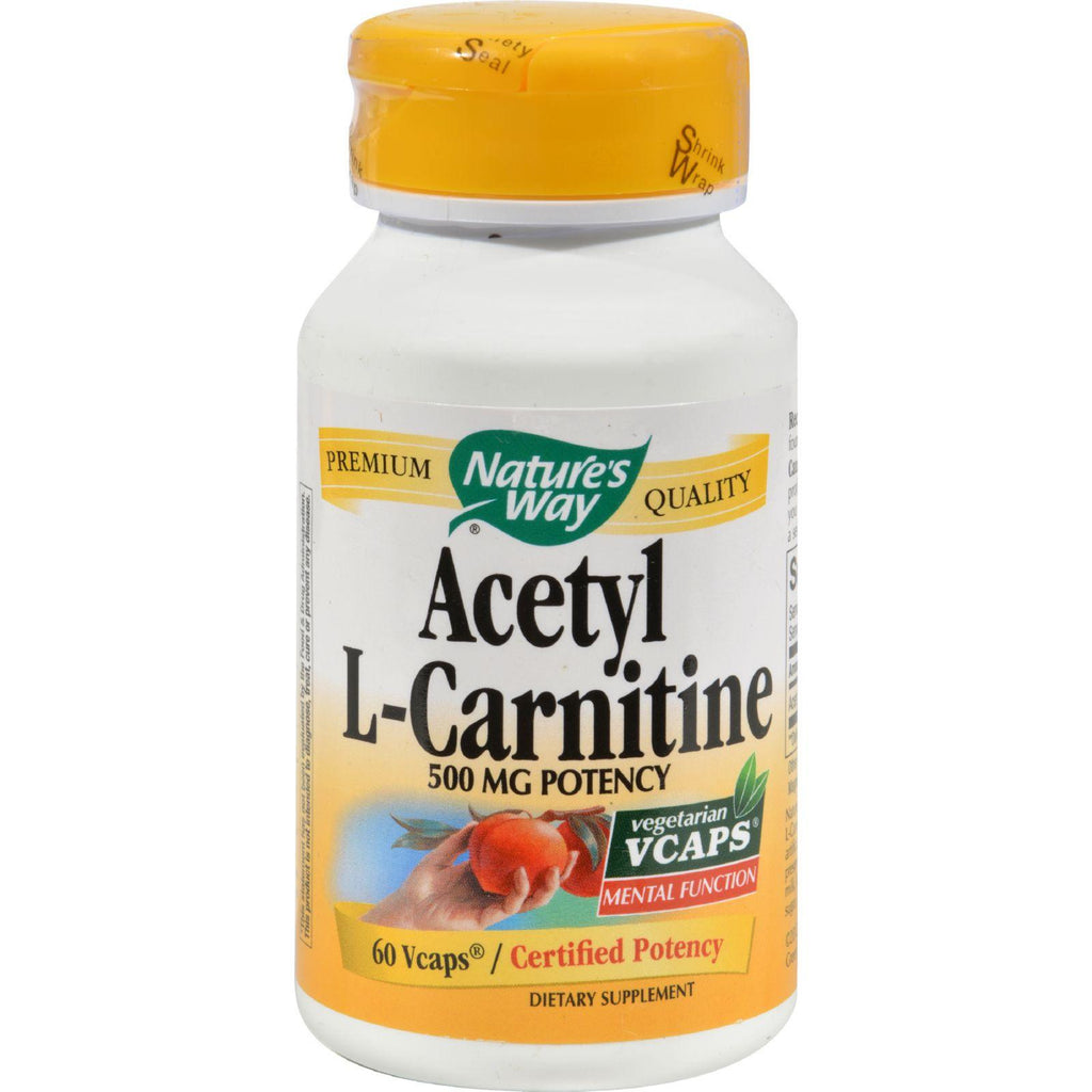 Nature's Way Acetyl L-carnitine - 500 Mg - 60 Vegetarian Capsules