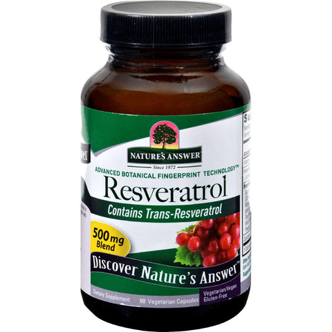 Nature's Answer Resveratrol - 250 Mg - 60 Vegetarian Capsules