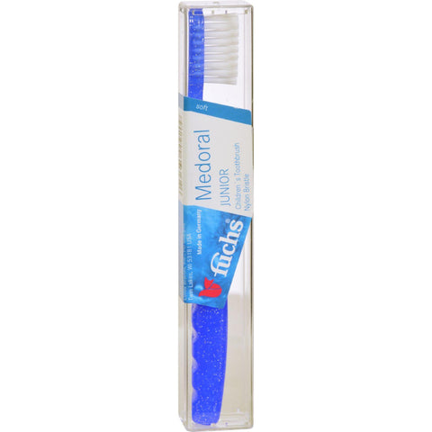 Fuchs Children's Soft Medoral Junior Nylon Bristle Toothbrush - 1 Toothbrush - Case Of 10